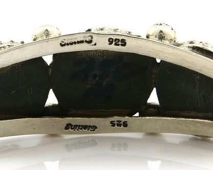 Navajo Bracelet .925 Silver Sleeping Beauty Turquoise Native C.80's