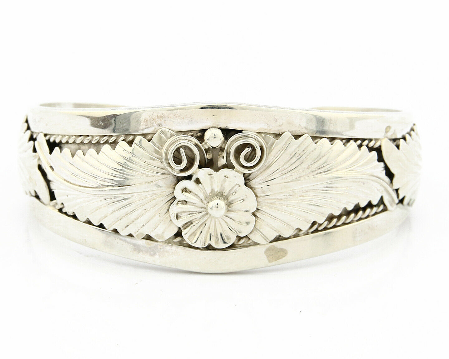 Navajo Bracelet .925 SOLID Silver Handmade Signed Artist BAHE C.80's