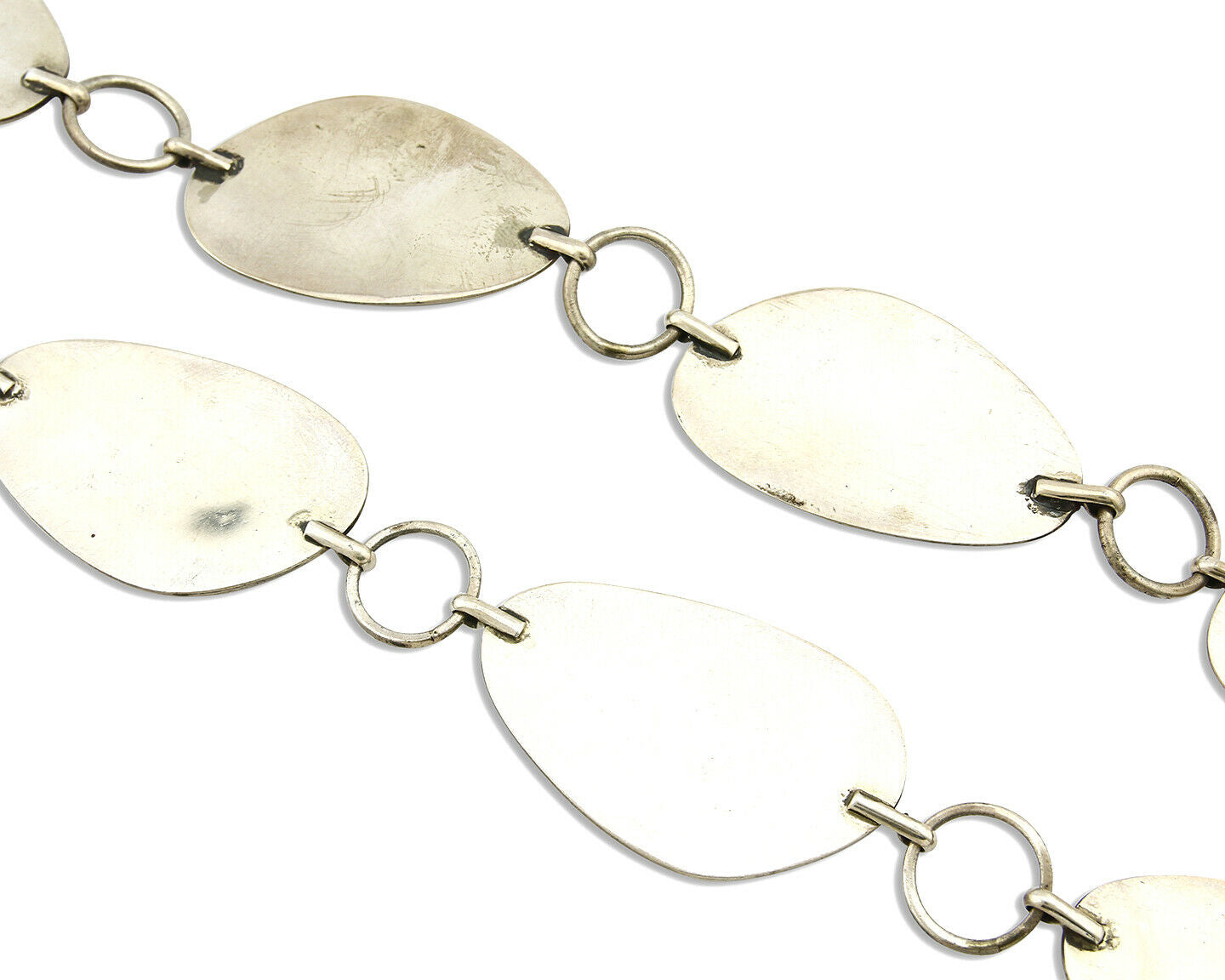 Navajo Bear Paw Concho Belt .925 Silver Red Coral Signed E. Redhorse C.80's