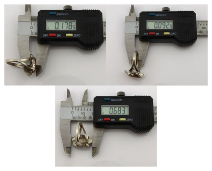 Navajo Ring .925 Silver Natural Pink Mussel Artist Signed Justin Morris C.80's