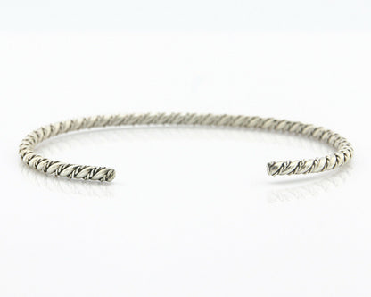 Navajo Bracelet .925 SOLID Silver Handmade Artist Tahe Circa Late 1980's