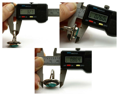 Navajo Ring .925 Silver Kingman Turquoise Native American Artist C.1980's