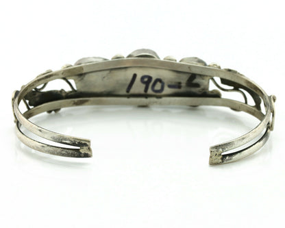 Navajo Bracelet .925 Silver Blue Turquoise Native American Artist C.80's