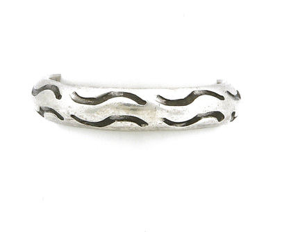 Women's Navajo Ring .925 SOLID Silver Hand Stamped Circa 1980's
