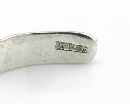 Navajo Bracelet .925 Silver Hand Stamped Arrow Head Artist Montoya C.80's