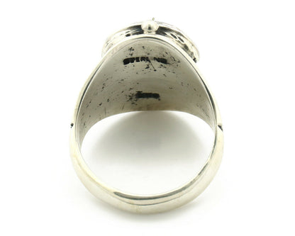 Navajo Ring .925 Silver Blue Southwest Turquoise Native Artist C.80's