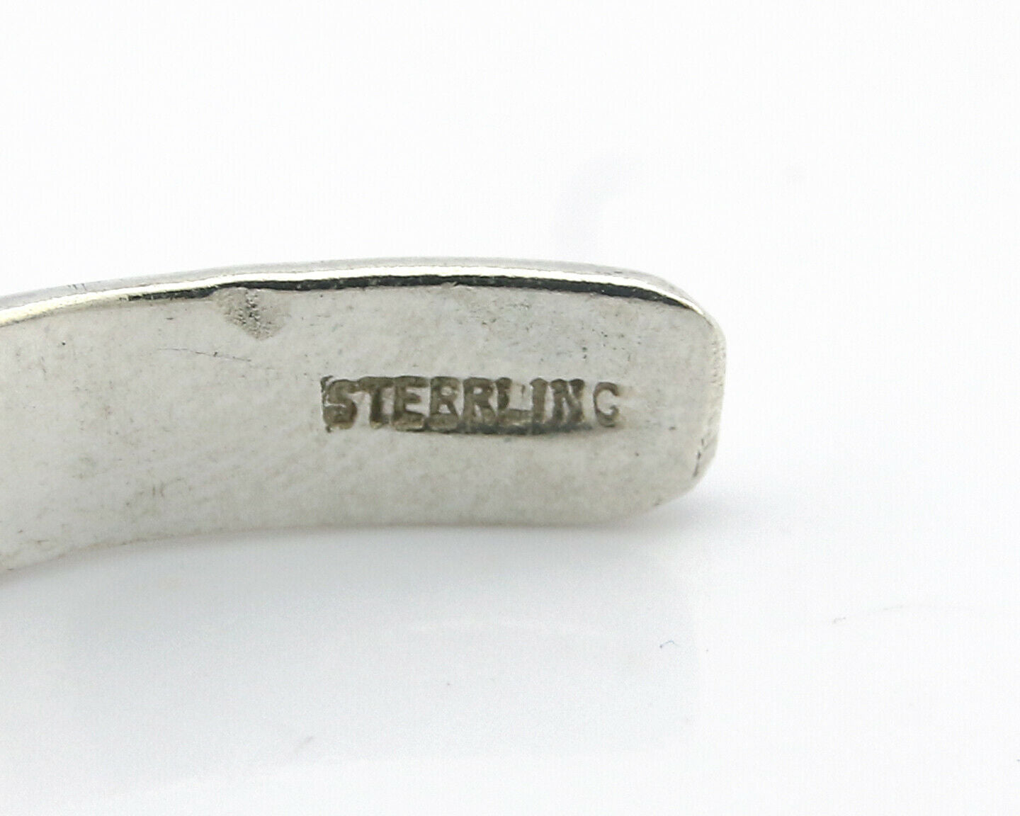 Navajo Bracelet .925 Silver Hand Stamped Arrow Head Artist Montoya C.80's