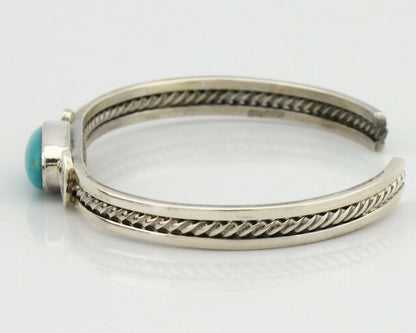 Women's Navajo .925 Silver Kingman Turquoise Artist Inca MFG Circa 1990's