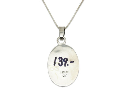 Navajo Pendant .925 Silver Kingman Turquoise Native American C.80's