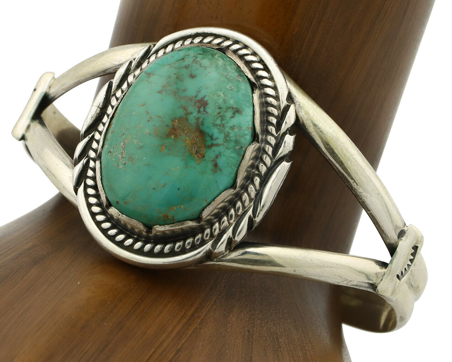 Navajo Bracelet .925 Silver Southwest Turquoise Signed Apache Manufacturing C80s