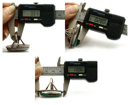 Navajo Ring .925 Silver Blue Green Southwest Turquoise Native Artist C.80's