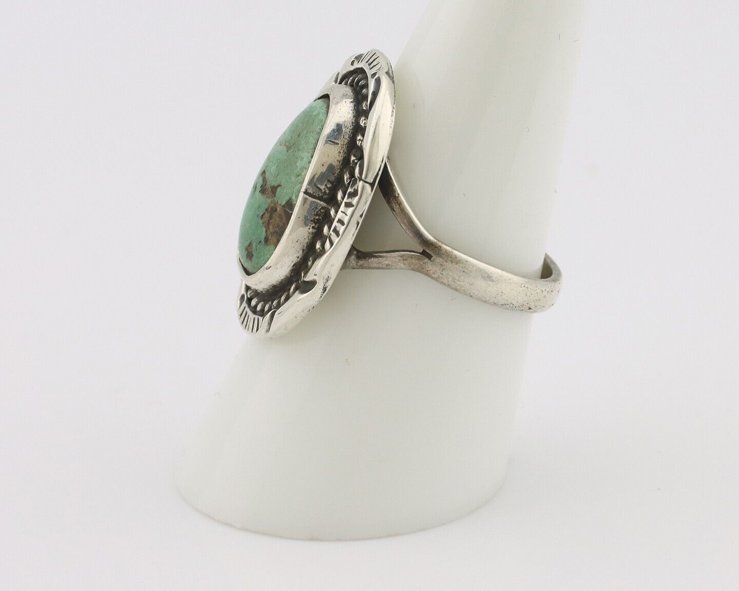 Navajo Handmade Ring 925 Silver Southwest Turquoise Native Artist C.80's