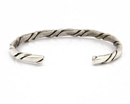 Navajo Twist Bracelet .925 SOLID Silver Handmade Artist TAHE C.80's