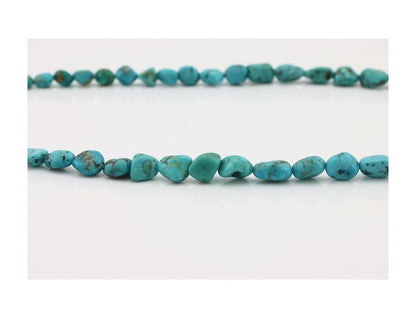 Navajo Necklace 925 Silver Natural Blue Turquoise Native Artist C.80's