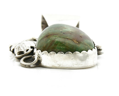 Navajo Pendant .925 Silver Royston Turquoise Native American C.80's