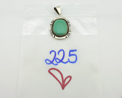 Navajo Necklace .925 Silver Arizona Turquoise Signed Jon McCray C.1980's