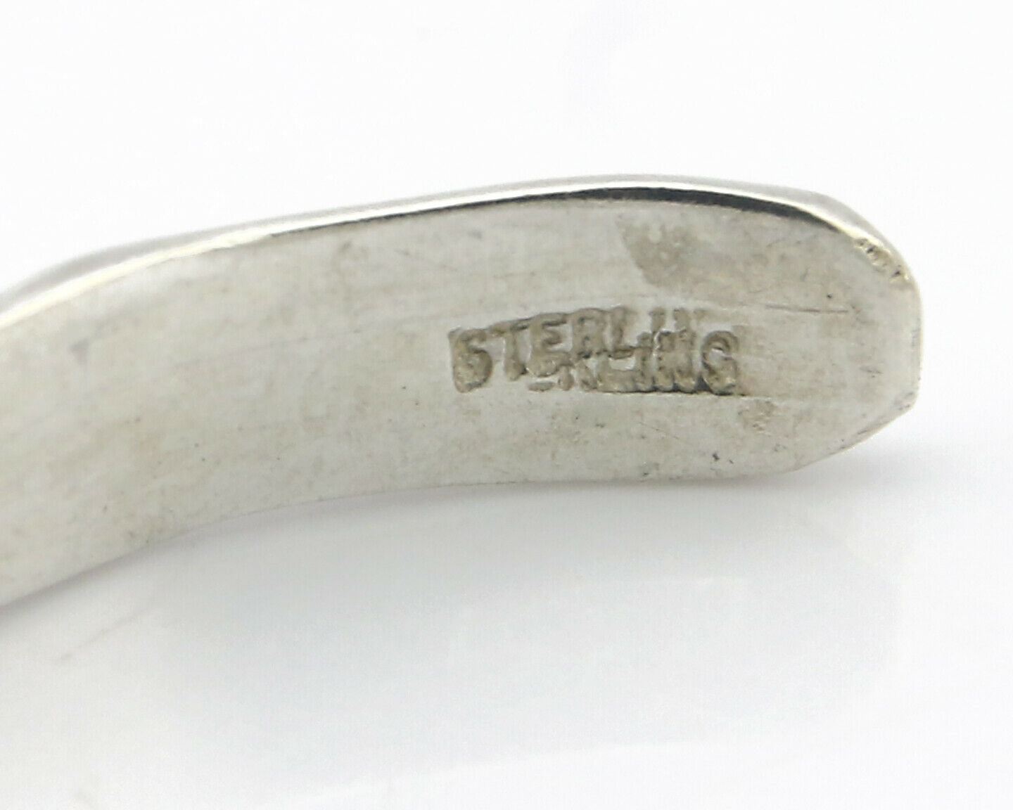 Navajo Bracelet .925 Silver Hand Stamped Arrow Head Artist Montoya C.80's