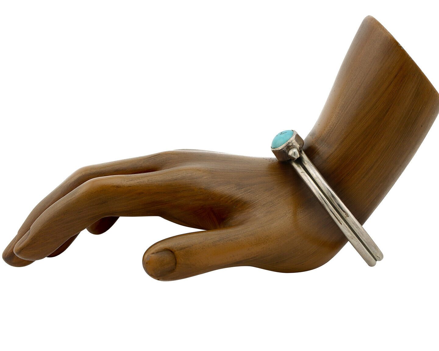 Navajo Bracelet .925 Silver Sleeping Beauty Turquoise Native American C.80's