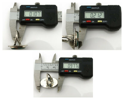 Navajo Ring .925 Silver Turquoise Mountain Signed M Begay C.80's