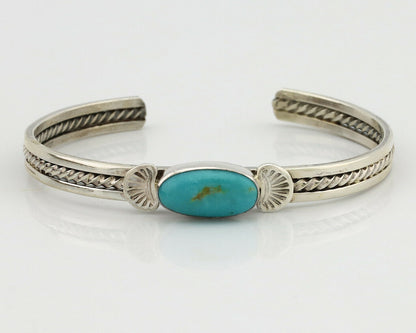 Women's Navajo .925 Silver Kingman Turquoise Artist Inca MFG Circa 1990's