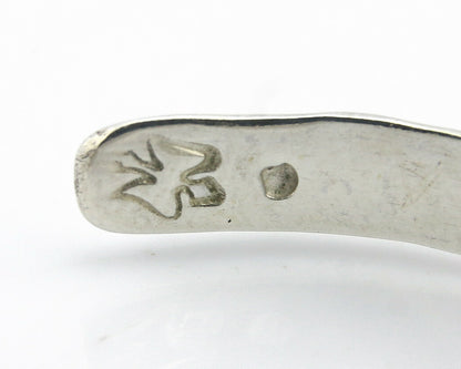 Navajo Bracelet .925 Silver Hand Stamped Arrow Head Artist Montoya C.80's