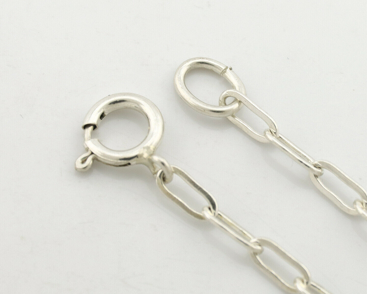 Navajo Necklace .925 Silver Landers Turquoise Signed H+V Thompson C.80's