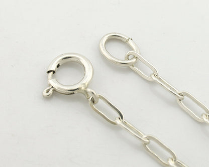 Navajo Necklace .925 Silver Landers Turquoise Signed H+V Thompson C.80's