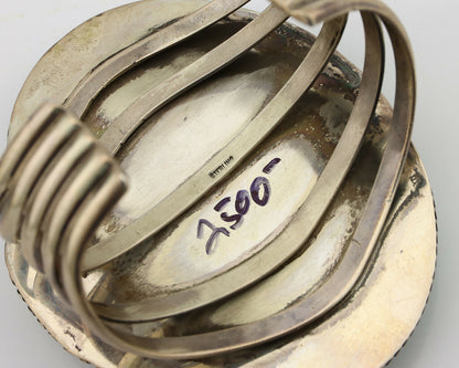 Women's Navajo .925 Silver Kingman Turquoise Native American Artist C.80's