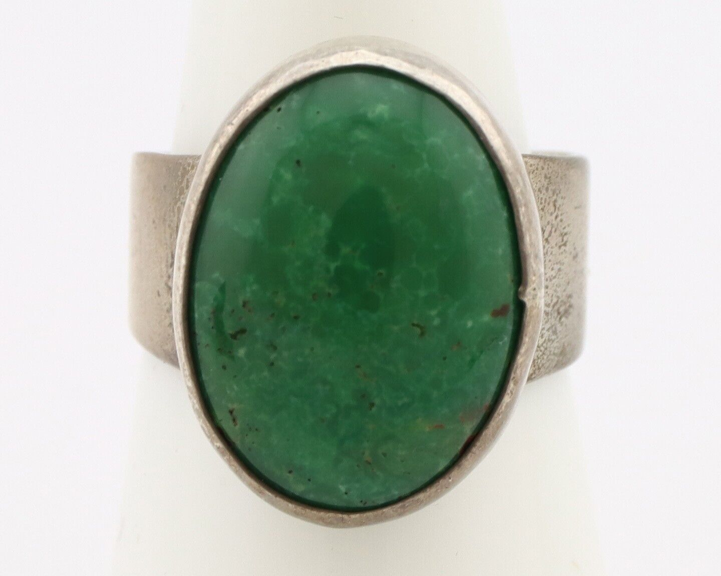 Navajo Handmade Ring .925 Silver Turquoise Artist Signed C. Montoya C.80's