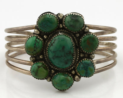 Navajo Bracelet .925 Silver Royston Turquoise Native American Artist C.80's