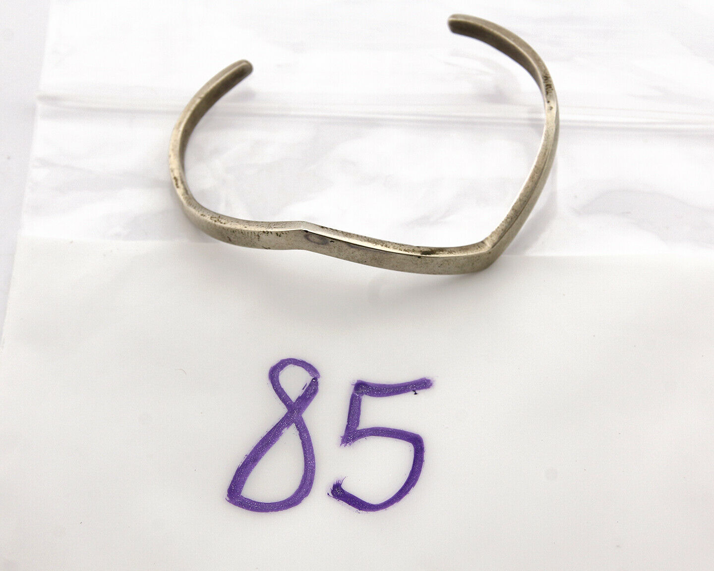 Navajo Bracelet .925 Silver Handmade Sand Cast Native American Artist Circa 70's