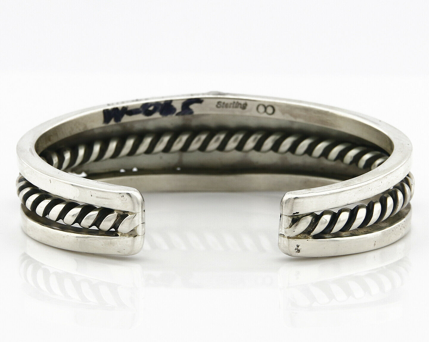 Bowlins Old Carter Trading Post Bracelet Turquoise Cuff .925 Silver