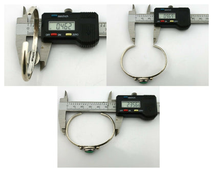 Navajo Bracelet .925 Silver Royston Turquoise Native American Artist C.90's