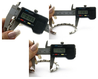 Navajo Bracelet .925 SOLID Silver Handmade Artist Tahe Circa Late 1980's