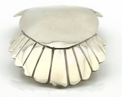 Navajo Hair Clip Barrette .925 Silver Hand Stamped Artist Signed C Montoya C80s