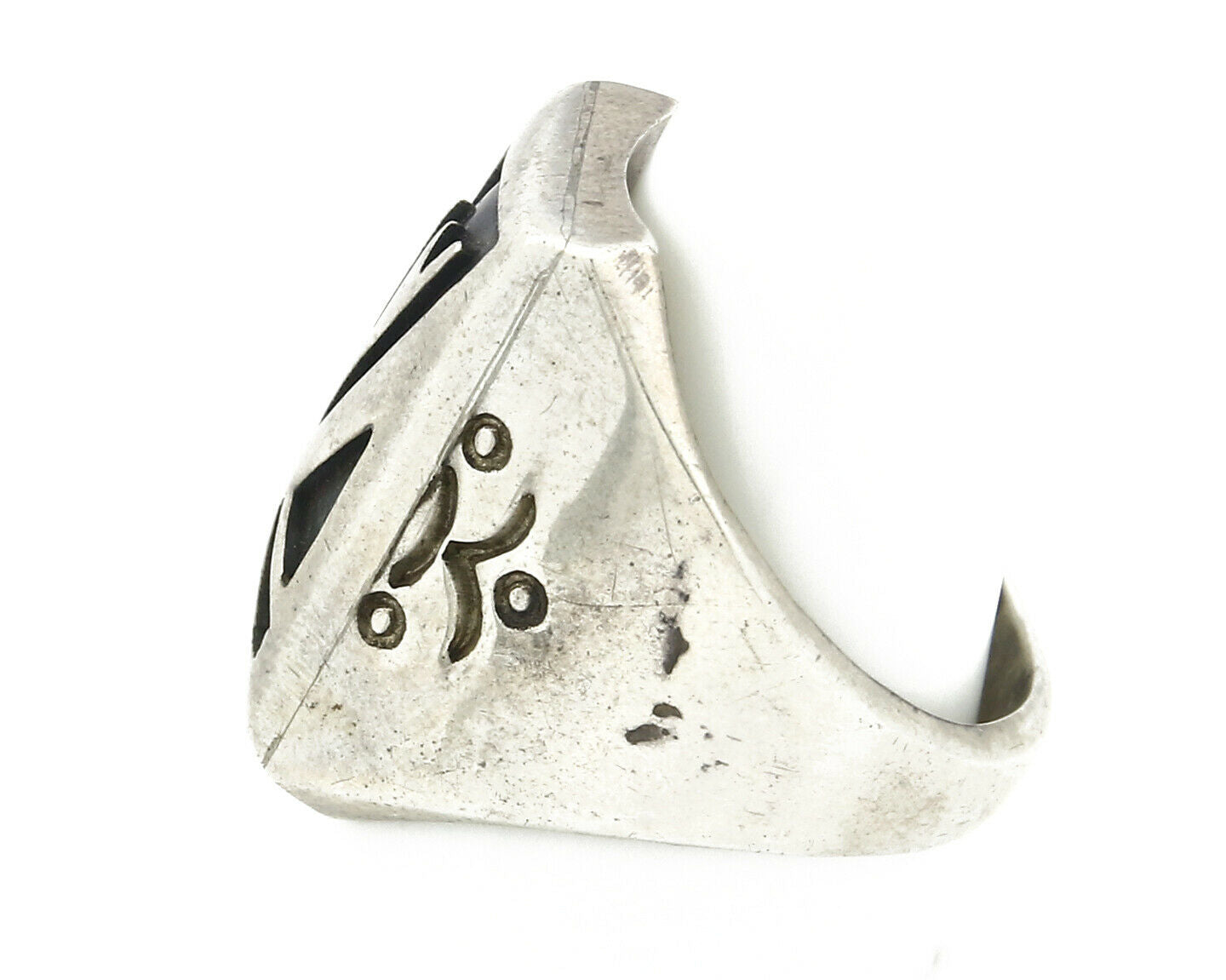 Navajo Overlay Ring .925 Handmade Native American C.80's