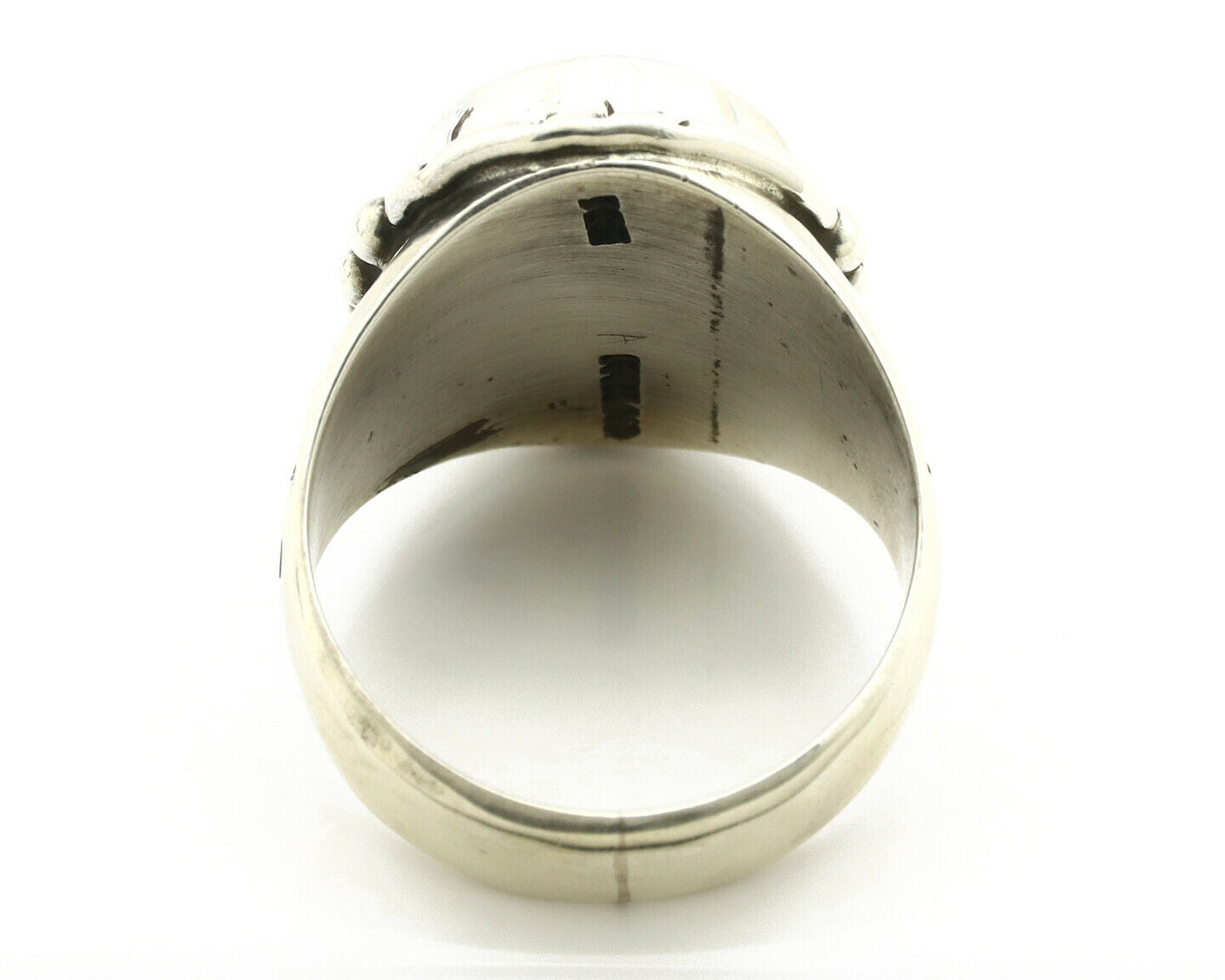 Navajo Ring .925 Silver Blue Green Southwest Turquoise Native Artist C.80's