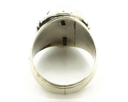 Navajo Ring .925 Silver Blue Green Southwest Turquoise Native Artist C.80's