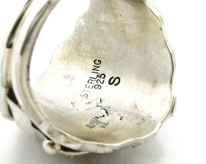 Navajo Eagle Ring .925 SOLID Silver Handmade Signed Artist S Circa 1980's