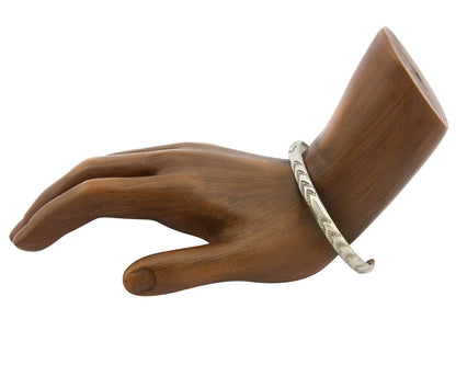 Navajo Bracelet .925 Silver Hand Stamped Arrow Head Artist I Montoya C.80's