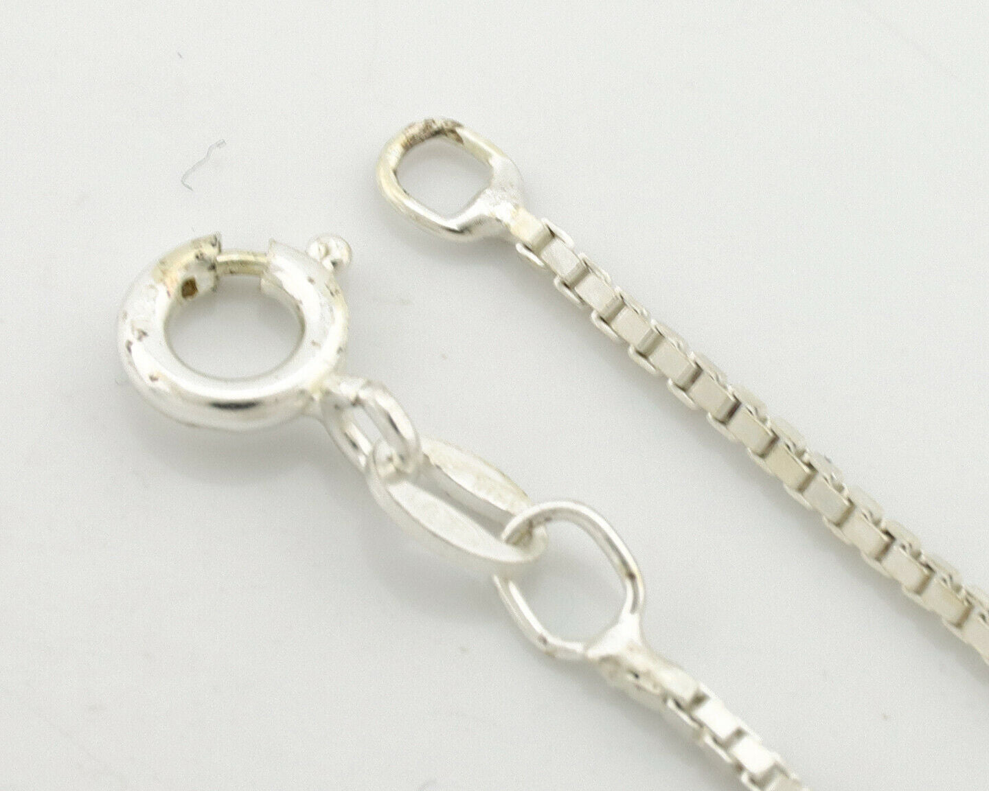 Navajo Necklace .925 Silver Manassas Turquoise Artist Signed Sunrise C.80's