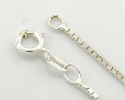 Navajo Necklace .925 Silver Manassas Turquoise Artist Signed Sunrise C.80's