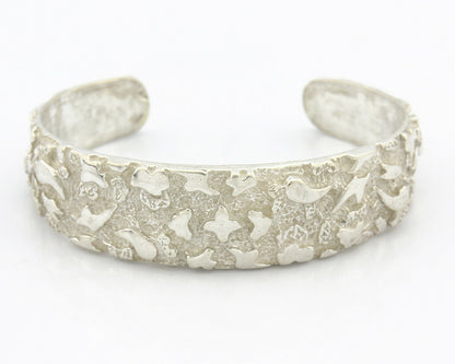 Navajo Bracelet .925 Silver Hand Stamped Arrow Head Signed Montoya C.80's