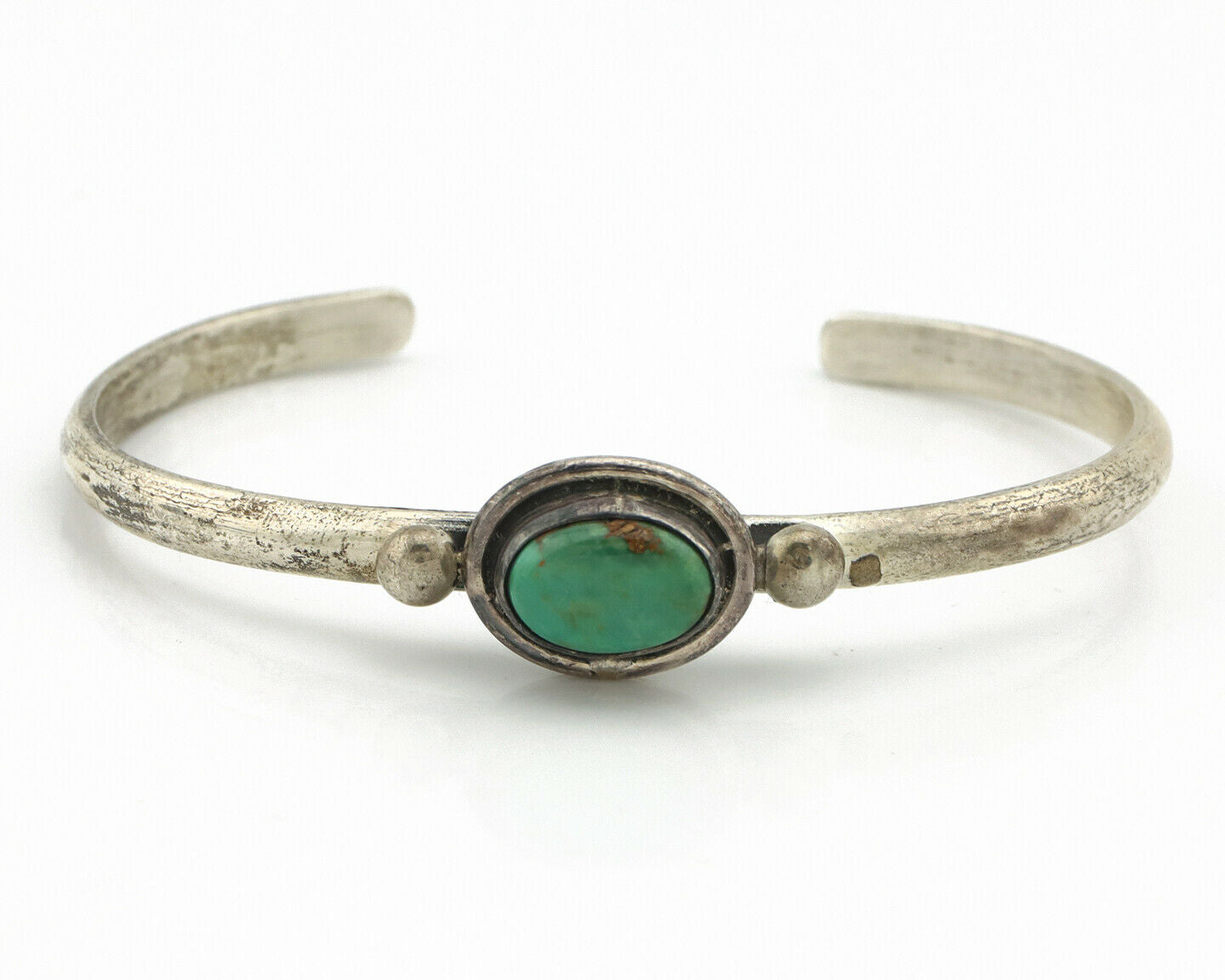 Navajo Bracelet .925 Silver Royston Turquoise Native American Artist C.90's