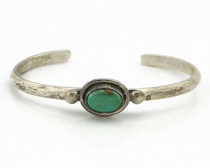 Navajo Bracelet .925 Silver Royston Turquoise Native American Artist C.90's