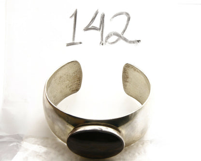 Santa Domingo Bracelet .925 Silver Picture Jasper Handmade Artist Signed C.80's