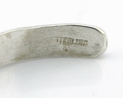 Navajo Bracelet .925 Silver Hand Stamped Arrow Head Artist Montoya C.80's