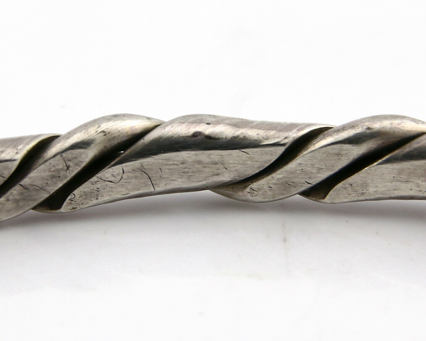 Navajo Twist Bracelet .925 SOLID Silver Handmade Artist TAHE C.80's