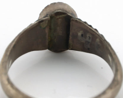 Navajo Ring 925 Silver Natural Mined Turquoise Native Artist C.80's