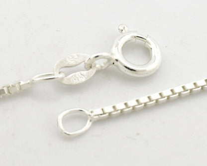 Navajo Necklace .925 Silver Morenci Turquoise Signed Anna Begay C.1980's